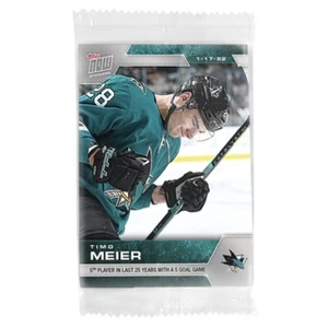2021-22 NHL Topps NOW® Adesivo #218 Timo Meier San Jose Sharks 5 G Gm - Foto 1 di 1