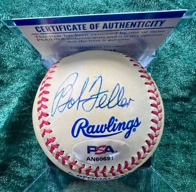 Bob Feller & Hal Newhouser signed Official 1981 World Series  baseball, PSA/DNA - Image 1 of 4
