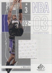 2002-03 SP Game Used Basketball #84 Gerald Wallace Jersey