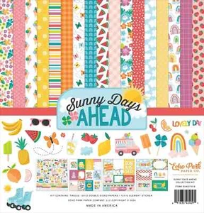 Echo Park 12" x 12" SUNNY DAYS AHEAD collection kit~Beautiful! Quick Ship! - Picture 1 of 1