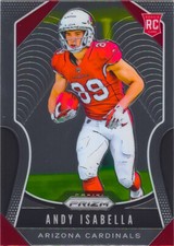 Andy Isabella RC 2019 Prizm Football Chrome Rookie Card #349 Arizona Cardinals
