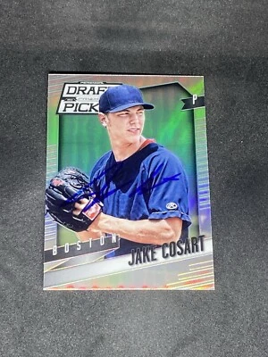 Jake Cosart 2014 Panini Prizm Draft Picks Silver #9 Boston Red Sox Signed Card - Image 1 of 3