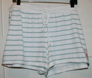 Jenni Intimates Women's Shorts Pajama Striped and Floral Printed White Size XL - Picture 1 of 4