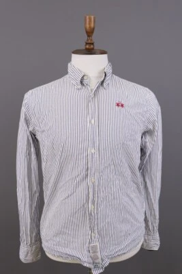 La Martina Buenos Aires White Pinstripe Long Sleeve Shirt Size M - Image 1 of 4