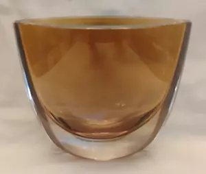 Vaso a forma di mandorla Kosta Boda Crystal 6-1/2" di Christian von Sydow - Bello! - Foto 1 di 5