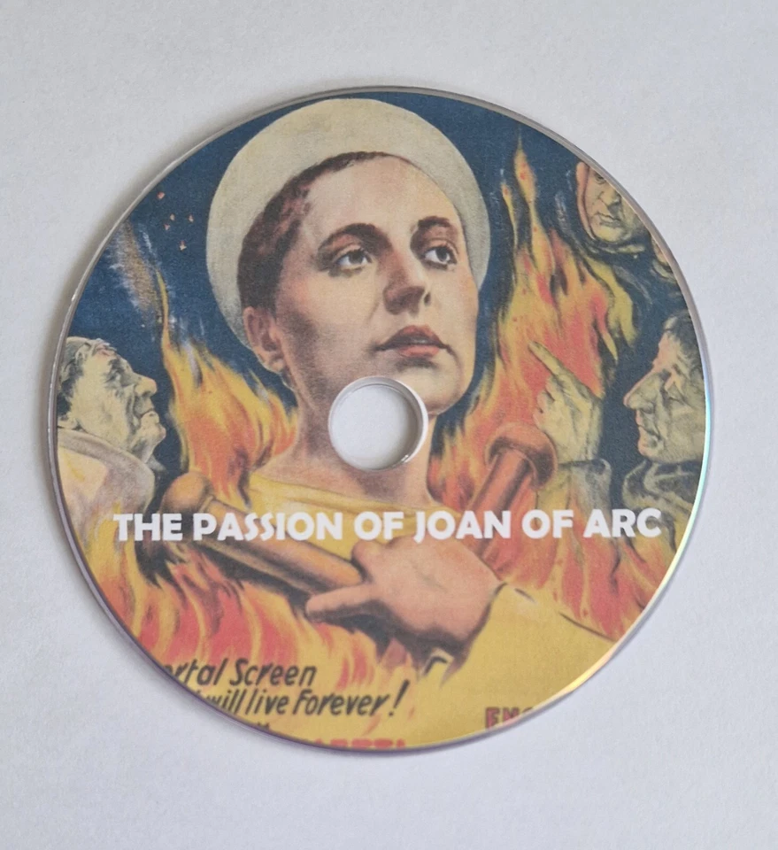 THE PASSION OF JOAN OF ARC 1928 DVD PUBLIC DOMAIN FILM SILENT EUGENE SILVAIN - Image 1 of 1