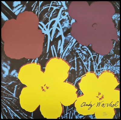 ANDY WARHOL * Flowers * lithograph * limited # xx/2400 CMOA signed - Bild 1 von 4