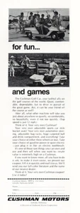 1970 Cushman Motors: Fun and Games Vintage Print Ad - Picture 1 of 1