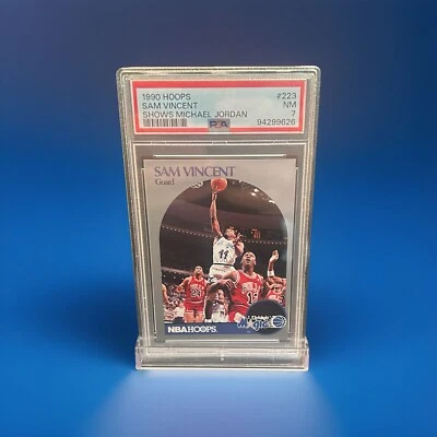 Sam Vincent 1990 Hoops Shows Michael Jordan #223 PSA 7 - Image 1 of 2