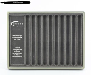 Used Cross Tray / Tablett in Dark Grey for 10 Pens - Picture 1 of 2