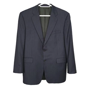 BURBERRY Herren Kensington Blazer Sakko Gr. 43R Blau Nadelstreifen Wolle 2-Knopf - Bild 1 von 13