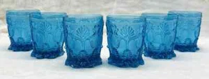 PORTIEUX EMPIRE VERRE GOBELET DE COULEUR COLORE BLEU LE CREUSOT BACCARAT S LOUIS - Foto 1 di 13