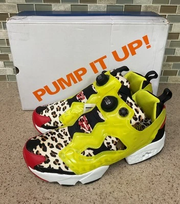 Reebok Instapump Fury  Atmos Citron  Animal Sneakers FZ4432 Men’s Sz 9.5 New - Image 1 of 4