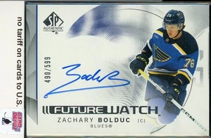 Reloj Futuro Horizontal Auténtico 2024-25 SP #105 Zachary Bolduc/599 - Imagen 1 de 2