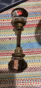 Antique Amethyst And Glass Door Handles One More Clear - Picture 1 of 6