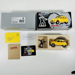 RARE Corgi 65301 James Bond Set Diecast Citroen 2CV & Painted James Bond Figure - Picture 1 of 11