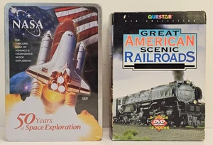 NASA 50 Years Of Space 5 DVD New &Great American Scenic Railroads 6 DVD Box Set - Foto 1 di 19