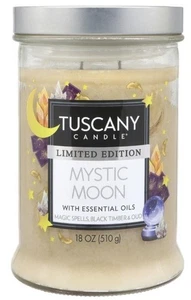 Tuscany Candle Halloween Mystic Moon Black Timber 18 oz Jar with Lid - Picture 1 of 1