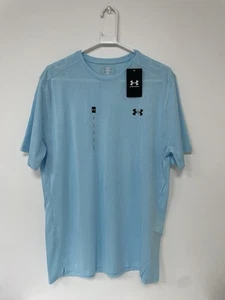 Under Armour Tech Vent Geode T-Shirt Loose Fit Horizon Blue Size Large -1390047 - Picture 1 of 14