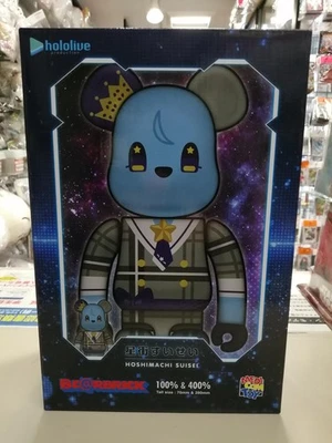 MEDICOM TOY BE@RBRICK Hoshimachi Suisei Hololive 100% & 400% Set VTuber Japan - Image 1 of 4