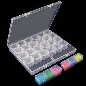 30 Grids Diamond Art Bead Organizer Box, Compact & Portable Clear Plastic Cas... - Picture 1 of 7