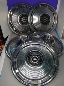 Set of 5 Chevy II & Nova 1967 HUB CAP hubcap wheel cover 14" OEM 67 - Picture 1 of 13