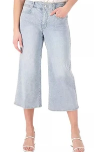 NYDJ Cool Embrace Wide Leg Denim Crop Jeans Daybreak Größe 6 helle Waschung - Bild 1 von 15