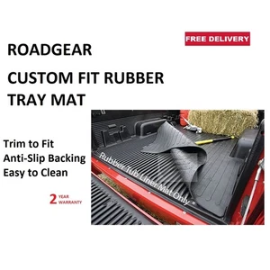 Alfombra de bandeja de goma Roadgear ajuste personalizado para Toyota Hilux 2006 4 puertas cabina D/cabina RGA9904 - Imagen 1 de 1