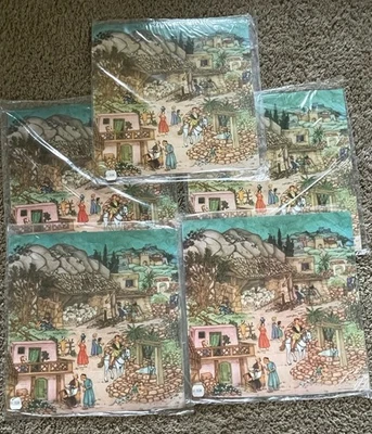 Vtg West Germany Advent Calendar (5) Holy City Nativity Bethlehem Christmas NEW - Image 1 of 4