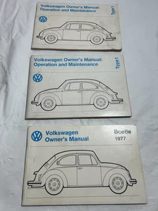 Volkswagen Beetle 1977 Owner Manual And Operation And Maintenance Lot Of 3 - Picture 1 of 2