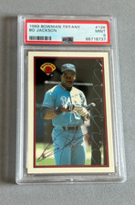 1989 Bowman Tiffany #126 Bo Jackson PSA 9 MINT Kansas City Royals