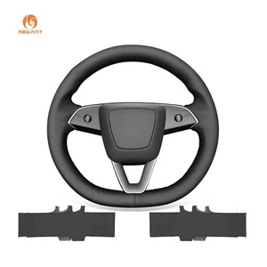 Stitch Real Leather Steering Wheel Cover for Tesla Model 3 Highland 2023 2024 - Picture 1 of 9
