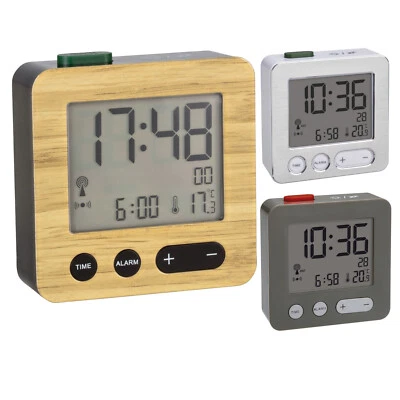 TFA 60.2545 Funkwecker digital lautlos Temperaturanzeige Funkuhr Snooze Wecker - Bild 1 von 4