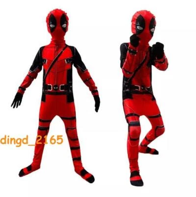 Deadpool взрослых/детей костюм комбинезон косплей реквизит Хэллоуин вечеринки мужчин боди - Изображение 1 из 4