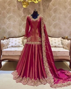 Lehenga choli party wear lehnga designer Indian wedding Readymade eid bollywood - Picture 1 of 6
