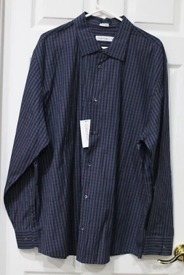 Calvin Klein men's long-sleeve striped dress shirt, XXL, NEW - Image 1 of 4