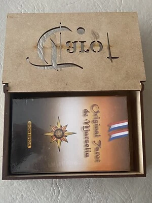 MARSELLA MARSELLA TAROT MARSELLES BARAJA DE CARTAS SIN USAR CON CAJA DE MADER... - Imagen 1 de 4