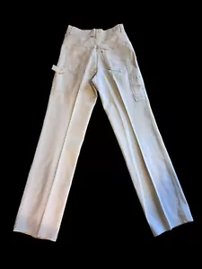Vintage 1970er MARCH 1 ONE Damenhose Jeans Elfenbein - Bild 1 von 15
