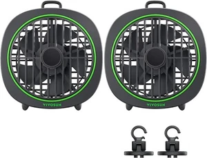 VIVOSUN AeroWave D4, 4” Grow Tent Clip Fan with Detachable Hook, Black,2-Pack - Picture 1 of 8