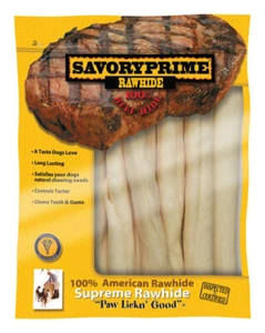 Savory Prime 27130 AMERICAN Supreme Rawhide White Mini Retriever Rolls 4.8 oz. - Picture 1 of 1