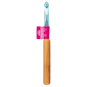Susan Bates Silvalume Bamboo Handle Aluminum Crochet Hook-Size M13/9mm - Picture 1 of 1