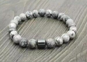 Energy Healing Yoga Men Tigers eye Gemstone Black Hematite Beads 