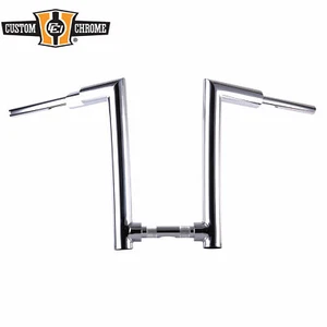 Manillar de elevación cromado de 2" grasa 16” apto para Harley Softail Sportster XL 1,25" abrazadera - Imagen 1 de 1