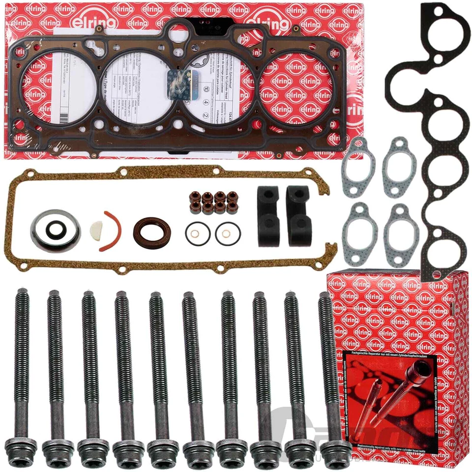 ELRING GUARNIZIONE TESTA CILINDRO + VITI per VW GOLF I+II SCIROCCO JETTA 1.6 1.8 - Immagine 1 di 3