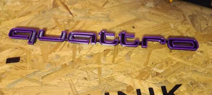 Quattro inscripción violeta compatible con parrilla delantera audi a6 y otros modelos - Imagen 1 de 6