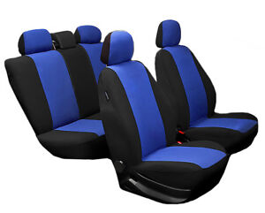 Autositzbezüge,Sitzbezüge, Schonbezüge Auto, Universal für Dacia SCHWARZ BLAU