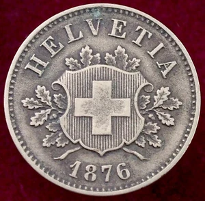 Switzerland 10 Rappen 1876 (K2305) - Picture 1 of 2