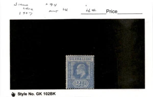 Sierra Leona, sello postal, #94 como nuevo LH, 1907 King Edward (AC) - Imagen 1 de 1