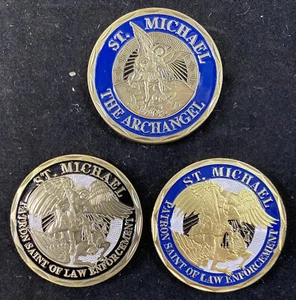 (3) St. Michael Police - Challenge Coins - Picture 1 of 8