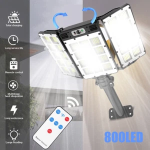 99000000LM LED Solar Street Light Outdoor Road Wall Lamp Commercial Dusk To Dawn - Picture 1 of 45